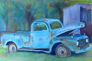 Old Blue Ford Truck